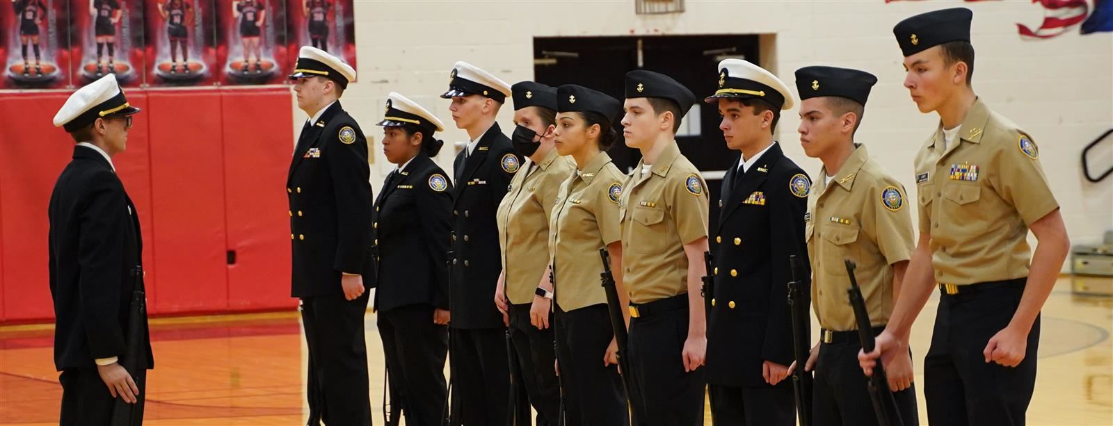 GHS NJROTC completes Annual Military Inspection and Pass in Review